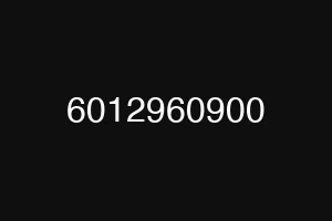 6012960900